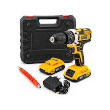 Sarı 1850 Rpm Stanlıy-cordless 18w Şarjlı Matkap Seti Çantalı Yedek Batarya Ats1402 5570