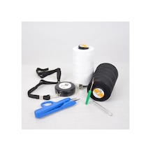 Bora Siyah Ve Beyaz Dikiş Ipliği, Askılı Otomatik Mezura 1.5 Mt, Tc-805 Iplik Makası Ve Ilik Açıcı - 692139300
