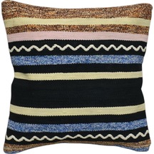 Zehra Abla Halı Yeni El Dokuma Dekoratif Kilim Kırlent Yastık Kılıfı 6090
