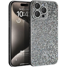 Microsonic Apple Uyumlu iPhone 14 Pro Kılıf Bling Rhinestones