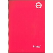 Ekofis Pirinta defter 160 Yp Çizgili A4 Spiralli PP.Kap. Kırmızı