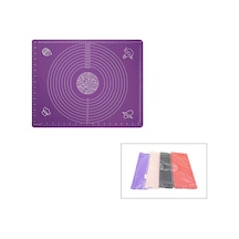 İbico İ22-370 Dikdörtgen Renkli Silikon Hamur Matı 40x50 Cm Ölçek Çizimli 150 Gr