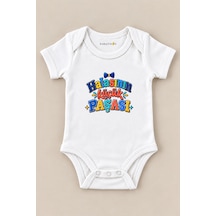 Babylimon Halasının Küçük Paşası Beyaz Kısa Kollu Çıtçıtlı Bebek Zıbını Beyaz - 930083767 Beyaz