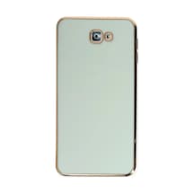 Samsung Uyumlu Galaxy J7 Prime Uyumlu Kılıf Volet Silikon - Açık Yeşil