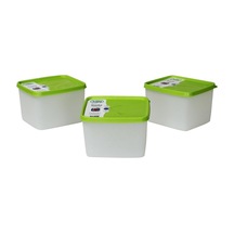 Alaska Nofrost Saklama Kabı 1,1 Litre 3'lü -20 Dereceye Dayanıklı Yaz Yeşili