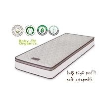 Babyhopeankara 80X120 Heyner Kuş Tüyü Ped'Li Soft Ortopedik Yaylı Yatak Organic