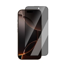 İphone 16 Plus Uyumlu Caseworld 0.25mm Privacy 3d Cam Ekran Koruyucu Uygulama Aparatlı Siyah