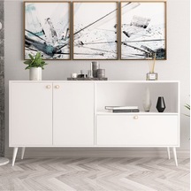 Floradesign Konsol / Konsol / Çok Amaçlı Dolap 160 Cm Beyaz
