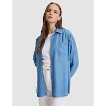 Pierre Cardin Kadın Açık Mavi Gömlek Jean 50321141-vr003