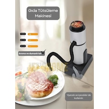 Gıda Tütsüleme Makinesi Aroma Tatlandırıcı İçecek Dumanlama Makinesi Krom