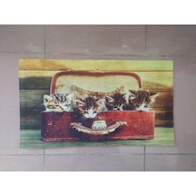 Dijital Baskılı Kapı Önü Daire Paspası Kauçuk Tabanlı 39*69 Cm A4