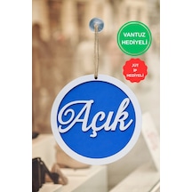 Yuvarlak Model 3d Açık-kapalı Tabelası - Saks