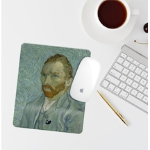 Van Gogh Temalı Bilek Destekli Dikdörtgen Mouse Pad Mouse Altlık Mousepad