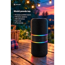 Spbtrn-001 Beatron Manyetik Ayrılabilir Bluetooth 5.4 Hoparlör 2 5 W, Tws, Tf Kart, Işıklı Siyah
