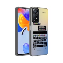 Zore Redmi Note 11 Pro 5g Kılıf Desenli Ogaa Dragon Sert Kapak - Klavye