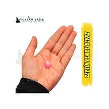 Zeytin Formunda Pembe-beyaz Sazan Balık Boncuğu 15 X 11.5 Mm İç
