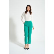 Mizalle Double Basic Yeşil Pantolon Yeşil
