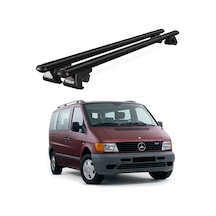 Venüs Mercedes-benz Vito Van 1996-2004 Uyumlu Siyah Ara Atkı Port Bagaj Tavan Barı