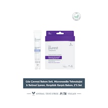 The Purest Solutions Göz Çevresi Bakım Seti, Microneedle Teknolojisi & Retinol İçeren, Kırışıklık Karşıtı Bakım, 2’li Set