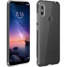 Xiaomi Redmi Note 6 Kılıf FitCase Toz Koruma Tıpalı Arka Kapak Şeffaf