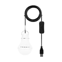 Sones 5w Usb Ampul Kamp Işığı, Özellikler: Anahtar Teli 3000k Sıcak Beyaz, Adet: 1pcs Beyaz