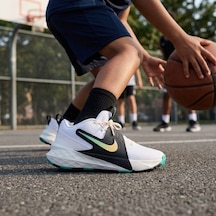 Nike Team Hustle D 12 Gs Cırtlı Basketbol Ayakkabısı-sportxstore Beyaz