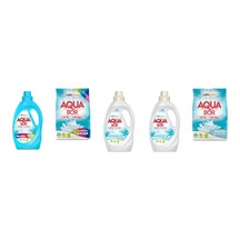Aquabor Doğal Mineralli Sıvı Renkliler + 4 Kg Renkliler + Sıvı Beyaz + Sıvı Beyaz + 4 Kg Beyaz 5 Li Set 33842432