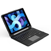 WIWU iPad Uyumlu Air 10.9 2020 (4.Nesil) Wiwu Keyboard Folio Kablosuz Klavyeli Kılıf - ZORE-216404