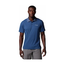 Columbia Men's Pfg Freezer Polo Shirt Mavi Erkek Yakalı Tişört Fm4923 Mavi - Gri