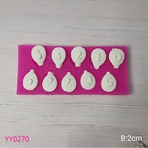 Yy0270 Balon Rakam Silikon Kalıp