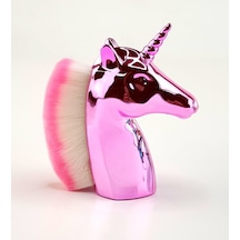 Pembe Unicorn Manikür Toz Fırçası Allık Ve Makyaj Fırçası