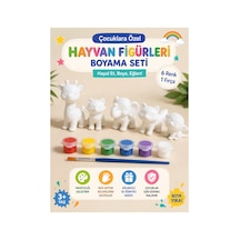 3d Hayvan Figürleri Boyama Seti