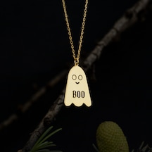 Boo Hayalet Gümüş Kolye