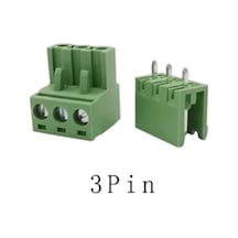 3 Pin 5.08mm Geçmeli 90c Takım Klemens