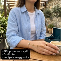 Butterfly Grace Hand Chain Üçlü Kelebek Figürlü Şahmeran Bileklik Çok Renkli