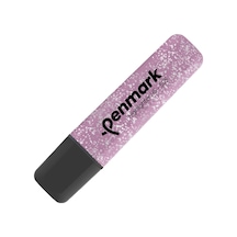 Metalik Simli Fosforlu Kalem - Gülpembe Pembe