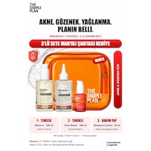 The Simple Plan Breakout Control & Gözenek Bakım Seti - Serum + Tonik + Temizleyici Çanta Hediyeli 3'lü