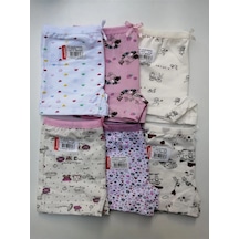 Ceylanoğlu 6'lı Paket Pamuklu Desenli Kız Çocuk Boxer 001