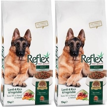 Reflex Kuzu Etli & Pirinçli & Sebzeli Yetişkin Köpek Maması 2 x 15 KG