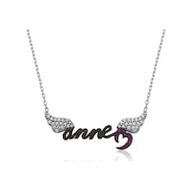 Gümüş Melek Annem Kadın Kolye (245902861)