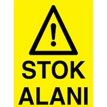 Stok Alanı Uyarı Tabelası - 20x30 Alüminyum Kompozit Panel - İrd1