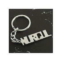 Nurgül - 681 - - Nazblsmm - İsimli Anahtarlık Çok Renkli