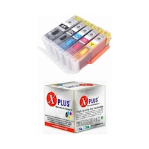Canon Pixma İx6850 Pgı-550 Clı-551 Uyumlu Kolay Dolan Dolabilen Tıpalı Otoreset Kartuş Seti - 5 Renk Tam Dolu , Klt-132014
