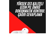Yeni Nesil Çift Mikrofonlu Dokunmatik Kablosuz Bluetooth Kulaklık Normal