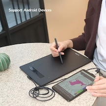 G960s Grafik Tablet 9x6 İnç Kalem Tablet Çizim Tableti, Windows 10/8/7 Ve Mac Os Ve Android İçin Pilsiz Stylus İle