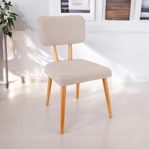 Polly Ahşap Sandalye Krem 1 Adet