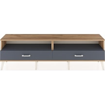 Arges Tv Ünitesi 2 Raflı 2 Çekmeceli 176x30x51 Çam-antrasit/antrasit Antrasıt/antrasıt