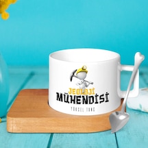 Kişiye Özel Mesleki Jeoloji Mühendisi Ahşap Altlıklı Seramik Finc
