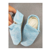 Loove Bebe Bebek Patik Ev Kreş Ayakkabısı Panduf Lastikli Ergonomik Tasarım Koyu Mavi Lacivert