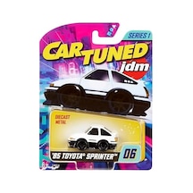 Jdm Seri 1 1985-87 Sprinter Trueno Gt-apex Ae86, Siyah Beyaz, Diecast Metal Oyuncak Araba, Koleksiyon Açık Bej